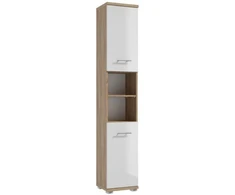 Deftrans CABINET TALL BARI B35 Baltas/WOOD