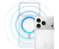 Dėklas 3Mk Protection 3mk Smoke MagCase for iPhone 17 Pro - Baltas-Translucent