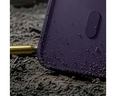 3Mk apsauginis 3mk dūminis „MagCase“ dėklas iPhone 17 Pro telefonui - violetinė-permatoma