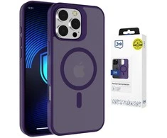 3Mk apsaugos 3mk dūminis „MagCase“ dėklas iPhone 16 Pro Max - Violetinė-Permatoma