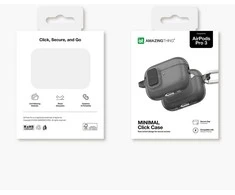 Dėklas AmazingThing Minimal Case for AirPods Pro 3 - Juodas