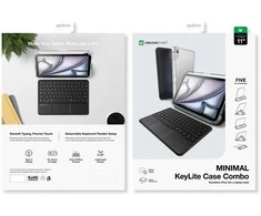 AmazingThing Minimal Case Keylite Combo Keyboard Case for iPad Air 13" M2/M3/M4 (2024/2025/2026) - Juodas