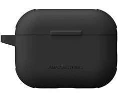 „AmazingThing Omni Case Titan“ dėklas, skirtas „AirPods Pro 3“ - juodas