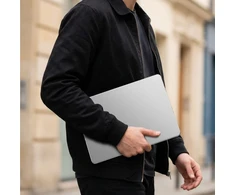 „AmazingThing“ titano kietasis dėklas, skirtas „MacBook Air M5 14“ – permatomas
