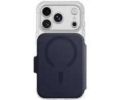 Dėklas AmazingThing Titan Pro lęšių atlenkiamas rinkinys su dėklu iPhone 18 Pro Max su pinigine, suderinamas su MagSafe – tamsiai mėlyna