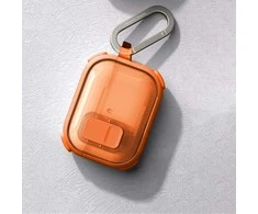 „AmazingThing Titan Pro Mag“ skaidrus dėklas, skirtas „AirPods Pro 3“ - oranžinis