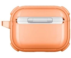 „AmazingThing Titan Pro Mag“ skaidrus dėklas, skirtas „AirPods Pro 3“ - oranžinis