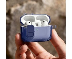 „AmazingThing Titan Pro Mag“ skaidrus dėklas, skirtas „AirPods Pro 3“ - Mėlyna
