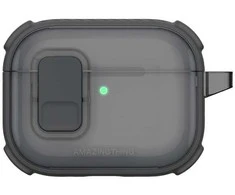 „AmazingThing Titan Pro Mag“ skaidrus dėklas, skirtas „AirPods Pro 3“ - Juodas