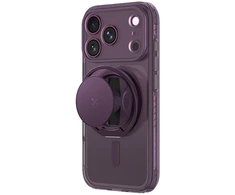 Dėklas AmazingThing Titan Pro Pop Lens Case for iPhone 18 Pro with Camera Cover, Holder and Stand, MagSafe Compatible - Violetinė