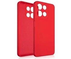 Beline silikoninis Moto G15 dėklas telefonui raudonos spalvos