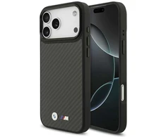 Dėklas BMW case for IPHONE 17 Pro Max compatible with MagSafe BMHMP17X24CFMMK (Kevlar Matt) juodas