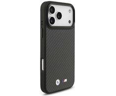 Dėklas BMW case for IPHONE 17 Pro Max compatible with MagSafe BMHMP17X24CFMMK (Kevlar Matt) juodas