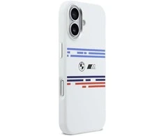BMW M Silicon Horizontal Line MagSafe dėklas Apple iPhone 17 baltos spalvos