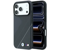 Dėklas BMW M Tire Track with Sidabrinis Line MagSafe Case for iPhone 18 Pro / 17 Pro - Dark Gray