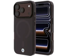 Dėklas BMW Sign Frosted IML &amp; Metal Logo MagSafe Case for iPhone 18 Pro Max / 17 Pro Max - Burgundy