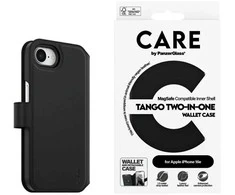 Panzer Glass Dėklas CARE by PanzerGlass Feature Tango 2w1 Wallet skirtas Apple iPhone 16e juodos spalvos