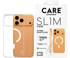 „Panzer Glass CARE by PanzerGlass SL1M MagSafe“ dėklas, skirtas „iPhone 17 Pro Max“ – skaidrus