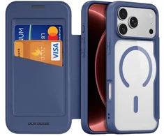 Dėklas DUX DUCIS case SKIN X PRO compatible with MagSafe for iPhone 18 Pro / 17 Pro (Open Ring Version) mėlynas