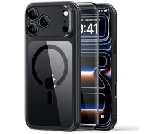 ESR Classic Hybrid MagSafe Case for iPhone 18 Pro / 17 Pro - Clear Juodas