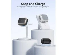 ESR Orbit HaloLock MagSafe dėklas, skirtas AirPods Pro 3 - baltas