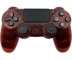 Dėklas GameBox P4 Universāls Bluetooth Kontrolieris PlayStation 4, PlayStation 3, PC, TV un TV Box Caurspīdīga Sarkans