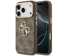 Dėklas Guess 4G Big 4G Classic Logo Case for iPhone 17 Pro Max / 18 Pro Max - Brown and Gold