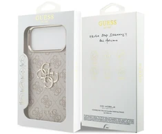 Dėklas Guess 4G Big 4G Classic Logo, skirtas iPhone 18 Pro Max / iPhone 17 Pro Max, rožinio aukso spalvos