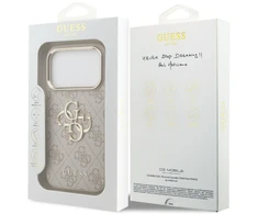 Dėklas Guess 4G Big 4G Classic Logo skirtas iPhone 18 / iPhone 17 Pro rožinio aukso spalvos