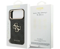 Dėklas Guess 4G Big 4G Classic Logo Case for iPhone 17 Pro Max / 18 Pro Max - Juoda ir auksinė