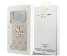 Dėklas Guess 4G Big Logo skirtas Apple iPhone 17 Pro Max rožinės spalvos