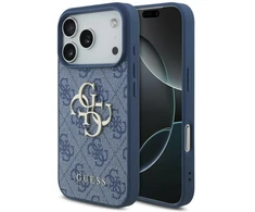 Dėklas Guess 4G Big Logo Case, skirta iPhone 17 Pro / 18 Pro - Mėlyna