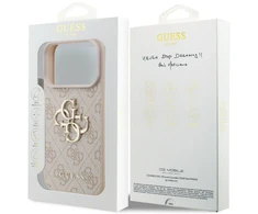 Dėklas Guess 4G Big Logo, skirtas iPhone 18 Pro / iPhone 17 Pro Max, rožinis