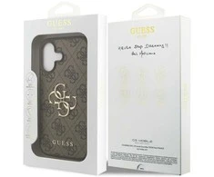 Dėklas Guess 4G Big Logo skirtas iPhone 17 rudos spalvos