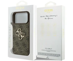 Dėklas Guess 4G Big Logo, skirtas iPhone 18 Pro / iPhone 17 Pro Max, ruda