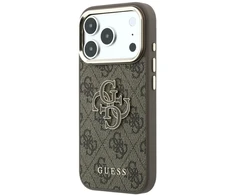Dėklas Guess Case for IPHONE 18 Pro Max/17 Pro Max (Big Resin Logo 4G) ruda