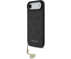 Guess 4G Charm dėklas skirtas iPhone 17 Air Tone on Tone pilkos spalvos
