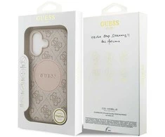 Dėklas Guess 4G Circle Classic Logo MagSafe - Case Apple iPhone 17 pink