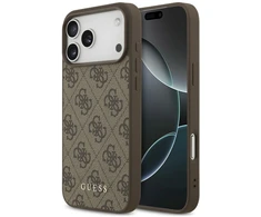 Dėklas Guess 4G Classic skirtas iPhone 18 Pro Max / iPhone 17 Pro Max ruda