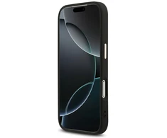 Dėklas Guess 4G Triangle Logo MagSafe Case for iPhone 17 Pro / 18 Pro - Juoda ir auksinė