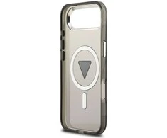 GUESS dėklas, skirtas IPHONE 17 Air, suderinamas su MagSafe GUHMP17MHGTMLCGK (IML gradientas su trikampio logotipu), juodas
