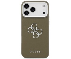 Guess Grained Big 4G Classic Logo - dėklas skirtas Apple iPhone 17 Pro Max ruda
