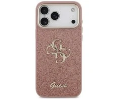 Dėklas GUESS case for IPHONE 17 Pro Max GUHCP17XHG4SGCP (Fixed Glitter Big 4G Metal Frame) pink