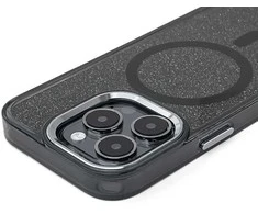 Dėklas Glitter Case MagSafe na iPhone 16 Pro - juoda su brokatem