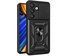 „Hurtel Hybrid Armor Camshield“ dėklas, skirtas „Sasung Galaxy S26 Plus“ - Juodas
