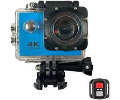 Dėklas iWear K1 Ultra HD 4K 16Mpix Wi-Fi Sporta Kamera ar 2'' LCD Tālvadību &amp; 8x Fiksācijas Komplekts Zila