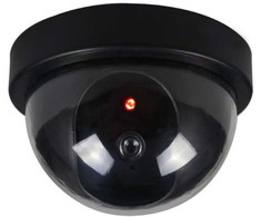 Dėklas iWear SC1 CCTV Ārējā Mājas Drošības Dummy Viltus Kameras ar mirgojošu sarkano gaismu 2x AA baterija Melna
