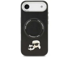 Karl Lagerfeld Karl &amp; Choupette Pins MagSafe dėklas skirtas Apple iPhone Air Juodas