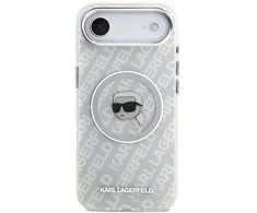 Karl Lagerfeld IML Karl Head Logo MagSafe iPhone Air dėklas – pilkas