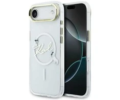 Dėklas Karl Lagerfeld IML Choupettes Karl Script Logo MagSafe iPhone Air Case - Clear